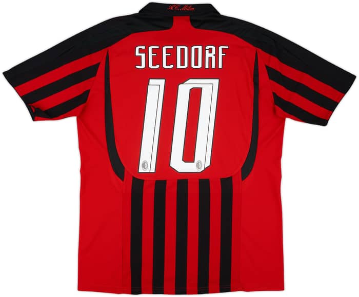 2007-08 AC Milan Home Shirt Seedorf #10 - 6/10 - (L)