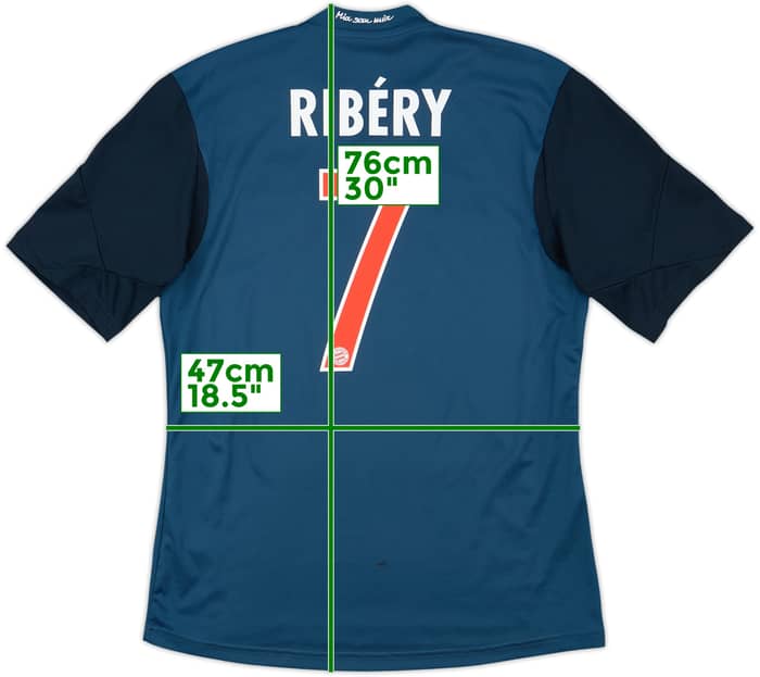2013-14 Bayern Munich Third Shirt Ribery #7 - 9/10 - (M)
