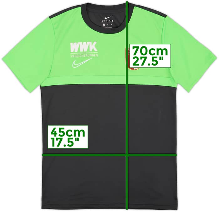 2020-21 FC Augsburg Nike Training Shirt - 8/10 - (M)
