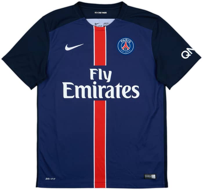 2015-16 Paris Saint-Germain Home Shirt Ibrahimovic #10 - 8/10 - (M)