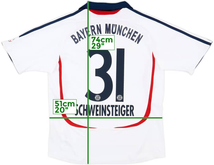 2006-07 Bayern Munich Away Shirt Schweinsteiger #31 - 8/10 - (XL.Boys)