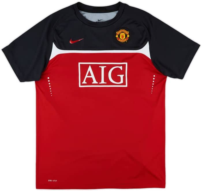 2010-11 Manchester United Nike Training Shirt - 10/10 - (XL.Boys)