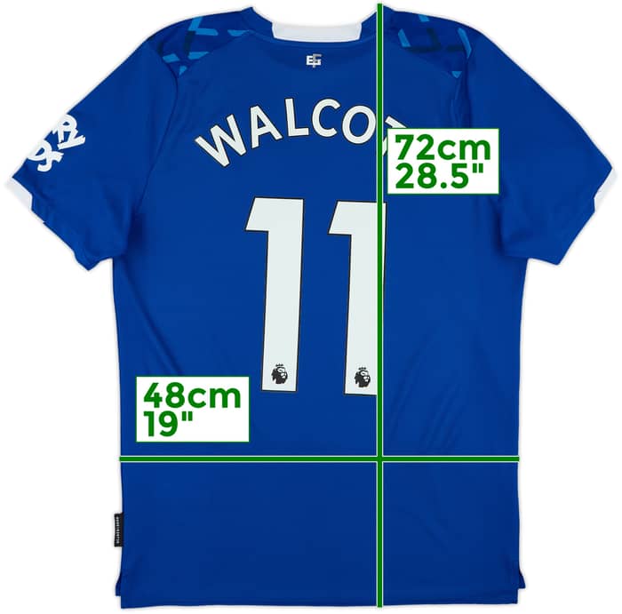 2019-20 Everton Home Shirt Walcott #11 - 8/10 - (M)