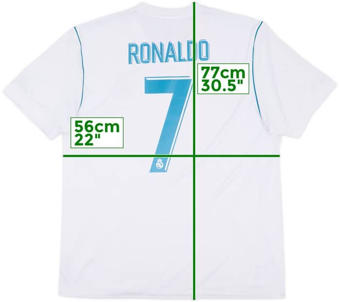 2017-18 Real Madrid Home Shirt Ronaldo #7 - 7/10 - (XL)