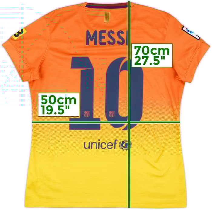 2012-13 Barcelona Away Shirt Messi #10 - 8/10 - (Women's L)
