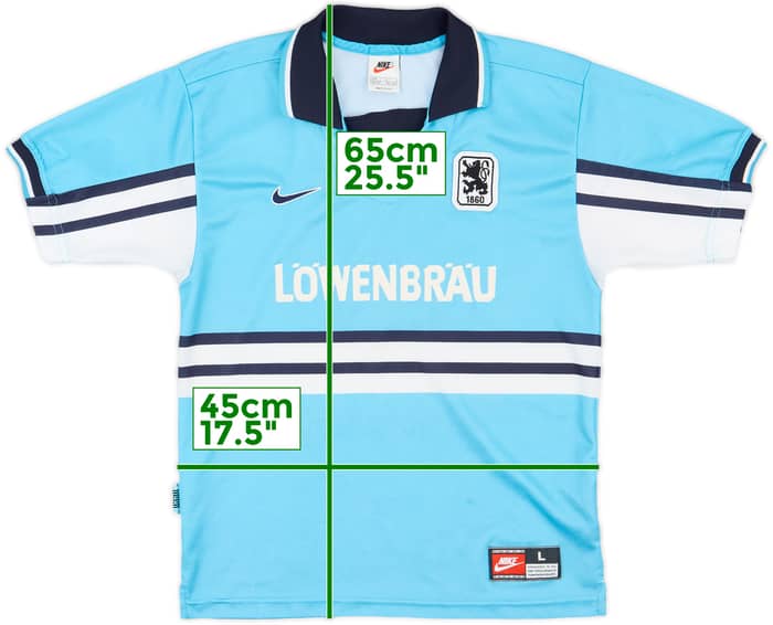 1997-98 1860 Munich Home Shirt - 9/10 - (L.Boys)