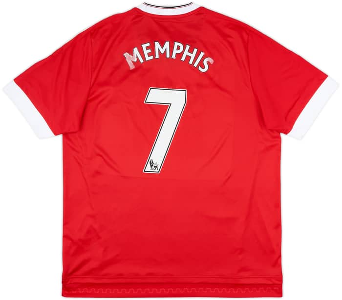 2015-16 Manchester United Home Shirt Memphis #7 - 4/10 - (XL)