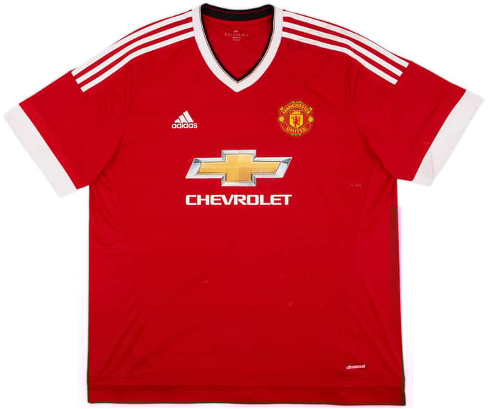 2015-16 Manchester United Home Shirt Brenne #70 - 7/10 - (XXL)