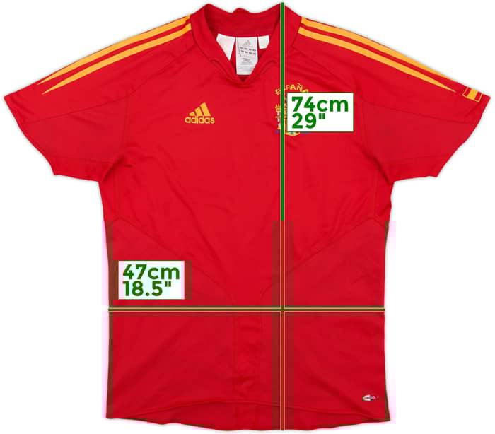 2004-06 Spain Home Shirt - 9/10 - (XL.Boys)