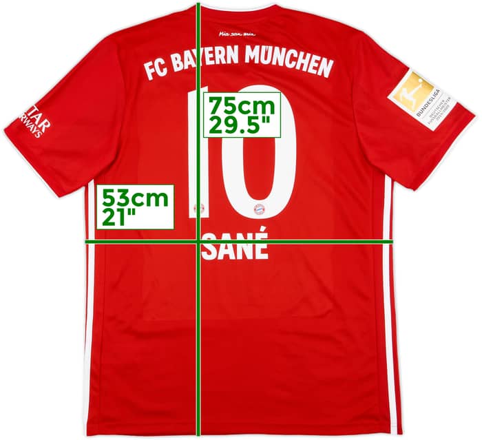 2020-21 Bayern Munich Home Shirt Sane #10 - 10/10 - (L)