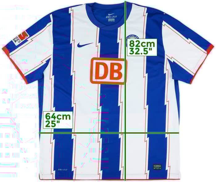 2010-11 Hertha Berlin Home Shirt - 8/10 - (XXL)