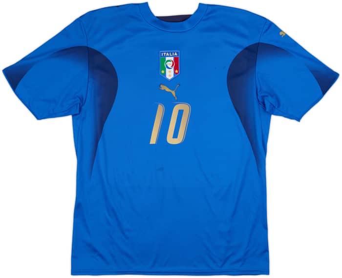 2006 Italy Home Basic Shirt Totti #10 - 7/10 - (M)