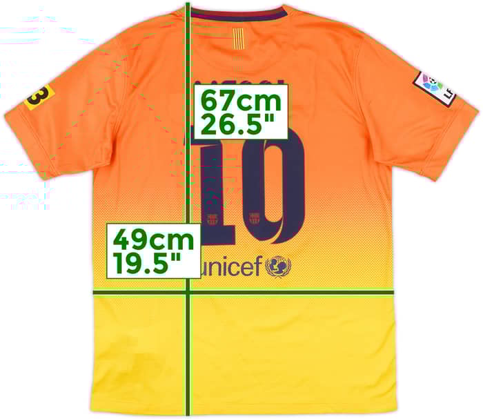 2012-13 Barcelona Away Shirt Messi #10 - 9/10 - (XL.Boys)