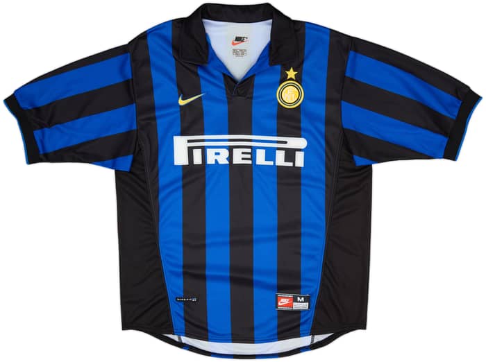 1998-99 Inter Milan Home Shirt Ronaldo #9 - 9/10 - (M)