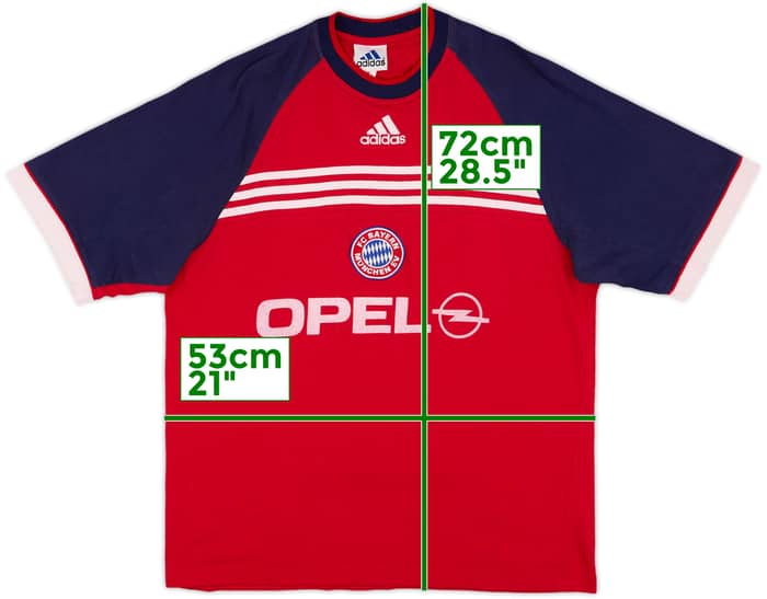 1999-00 Bayern Munich Player Issue adidas Cotton Tee - 7/10 - (L)