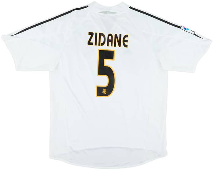 2004-05 Real Madrid Home Shirt Zidane #5 - 9/10 - (L)