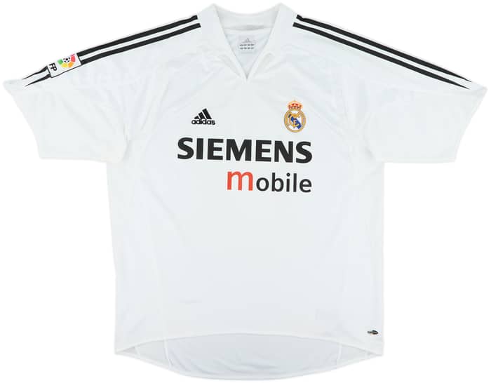 2004-05 Real Madrid Home Shirt Zidane #5 - 9/10 - (L)
