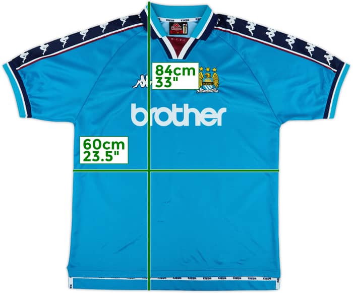 1997-99 Manchester City Home Shirt - 8/10 - (XL)