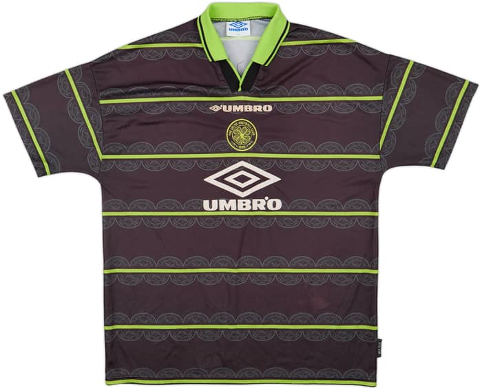 1998-99 Celtic Away Shirt Larsson #7 - 8/10 - (XL)