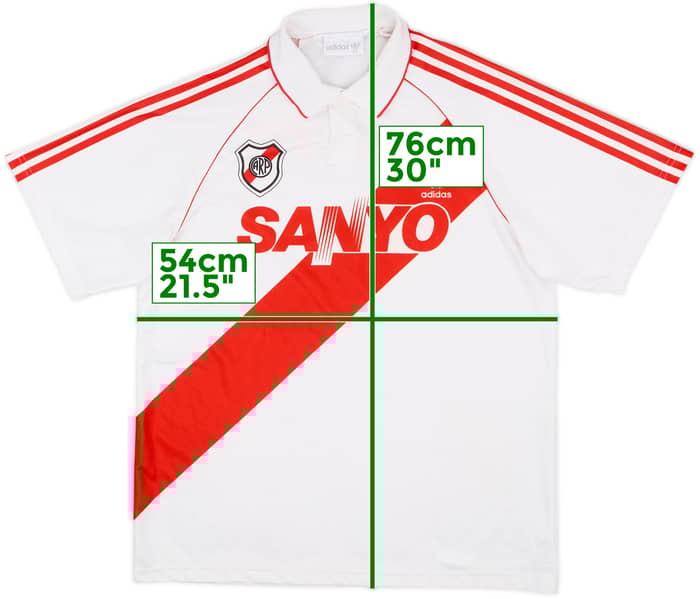 1992-94 River Plate Home Shirt - 6/10 - (L)