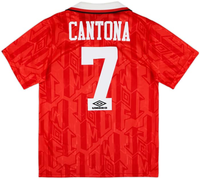 1992-94 Manchester United Home Shirt Cantona #7 - 8/10 - (S)
