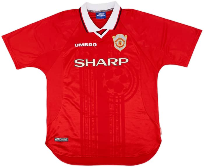 1997-00 Manchester United CL Shirt Beckham #7 - 9/10 - (XL)