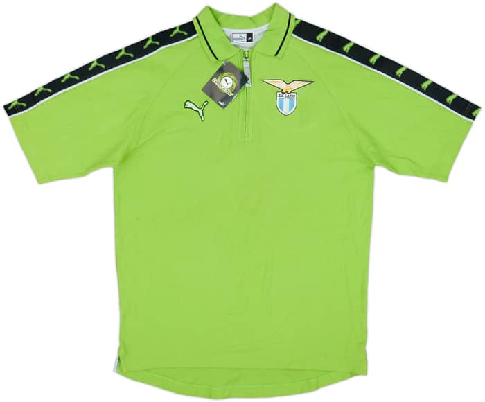 2002-03 Lazio Puma Staff Issue 1/4 Zip Polo Shirt (M)