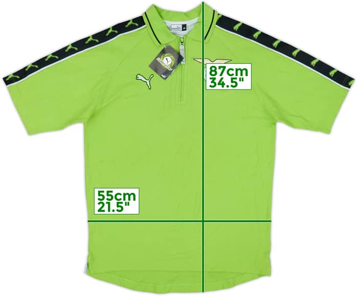2002-03 Lazio Puma Staff Issue 1/4 Zip Polo Shirt (M)