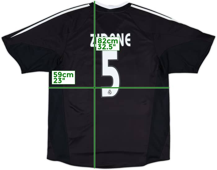 2004-05 Real Madrid Away Shirt Zidane #5 - 9/10 - (L)