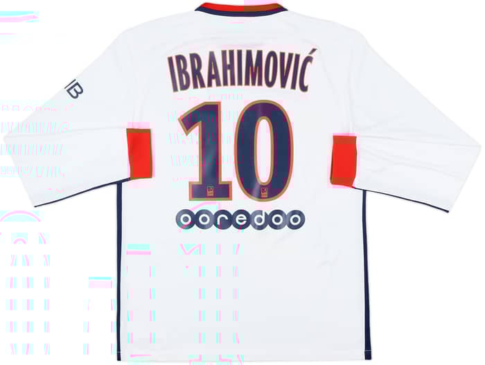 2015-16 Paris Saint-Germain Away L/S Shirt Ibrahimovic #10 - 8/10 - (M)