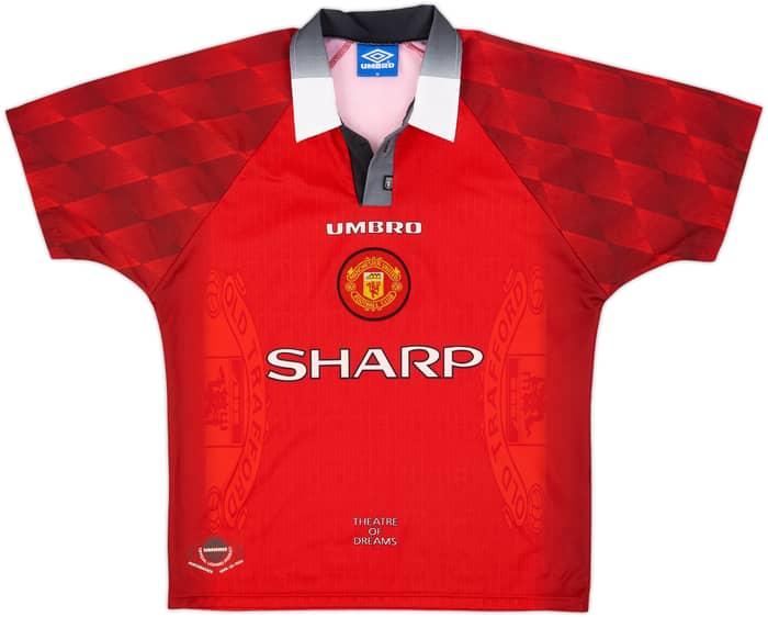 1996-98 Manchester United Home Shirt Beckham #10 - 10/10 - (M)