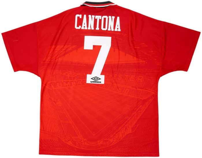 1994-96 Manchester United Home Shirt Cantona #7 - 9/10 - (XXL)