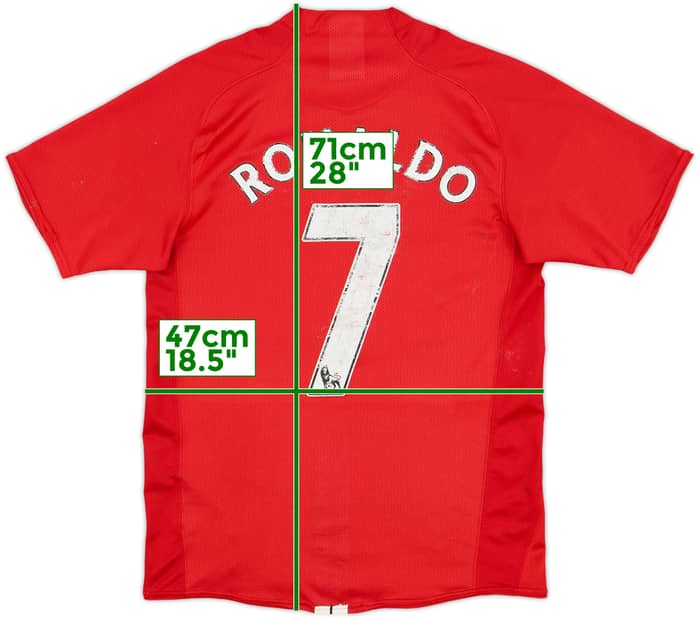 2007-09 Manchester United Home Shirt Ronaldo #7 - 4/10 - (S)