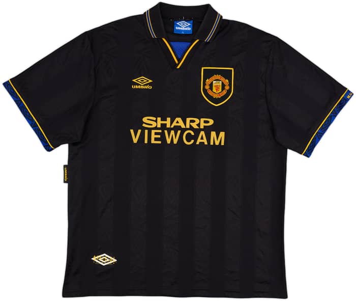 1993-95 Manchester United Away Shirt Cantona #7 - 6/10 - (XL)