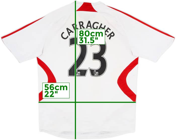 2007-08 Liverpool Away Shirt Carragher #23 - 5/10 - (L)