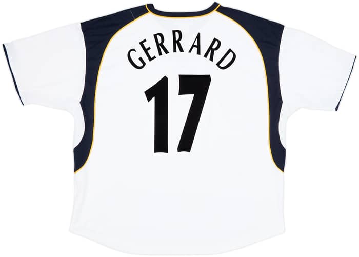 2001-03 Liverpool Away Shirt Gerrard #17 - 8/10 - (3XL)