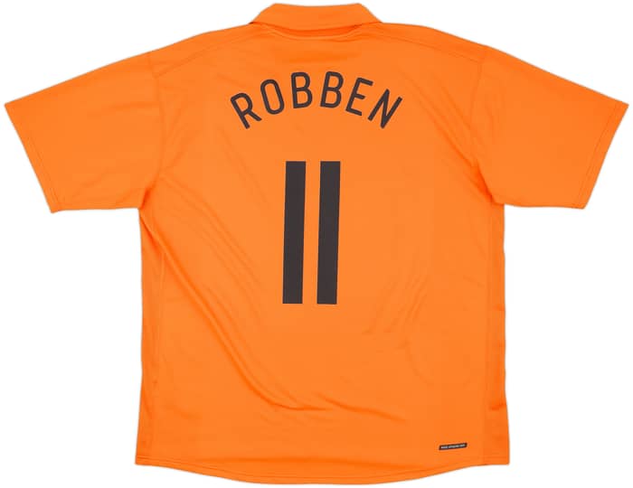 2006-08 Netherlands Home Shirt Robben #11 - 8/10 - (XXL)