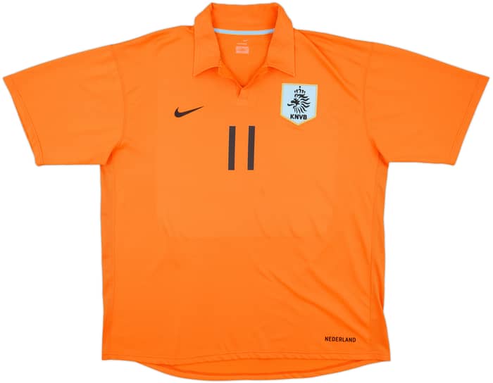 2006-08 Netherlands Home Shirt Robben #11 - 8/10 - (XXL)