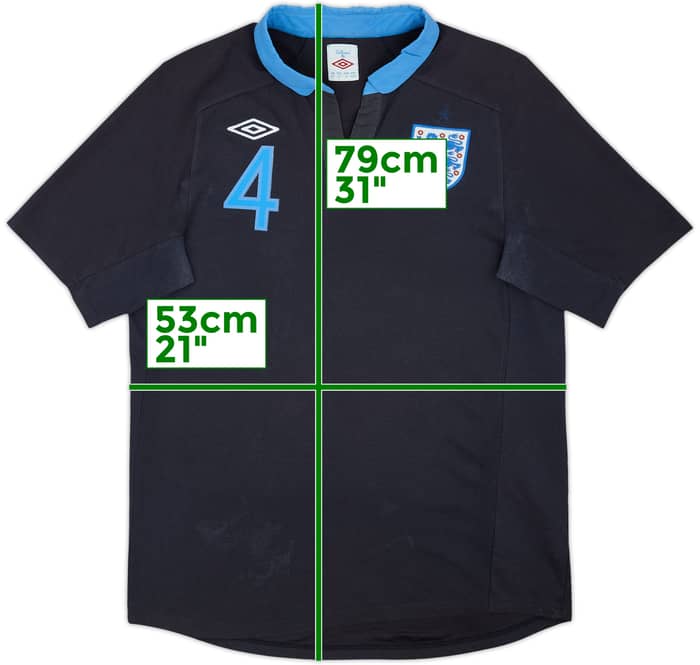 2011-12 England Away Shirt Gerrard #4 - 5/10 - (L)