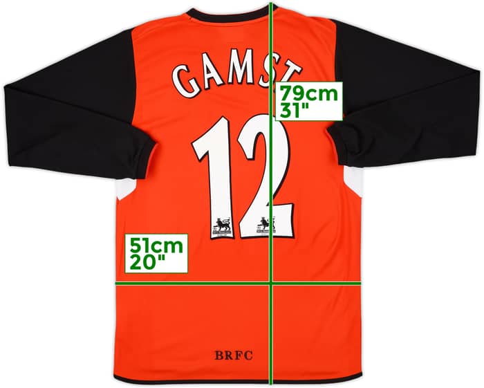 2004-05 Blackburn Away L/S Shirt Gamst #12 - 8/10 - (S)