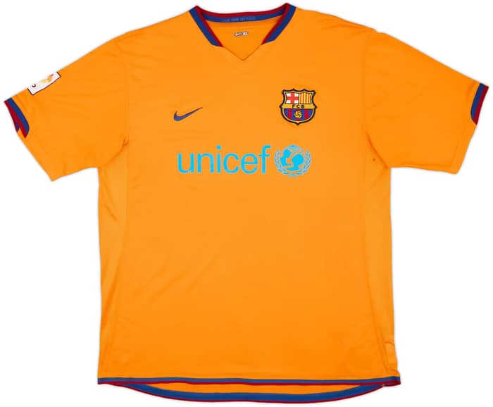 2006-08 Barcelona Away Shirt Ronaldinho #10 - 8/10 - (XL)