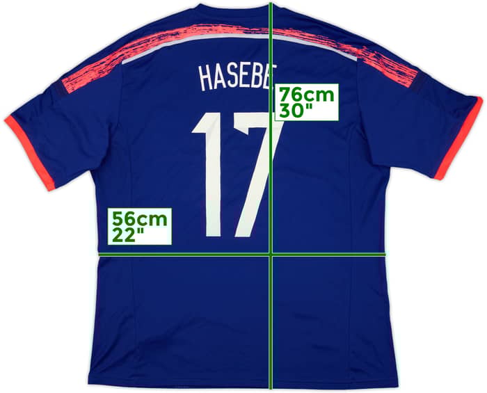 2013-15 Japan Home Shirt Hasebe #17 (XL)