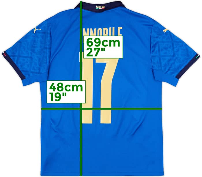 2020-21 Italy Home Shirt Immobile #17 - 10/10 - (M)