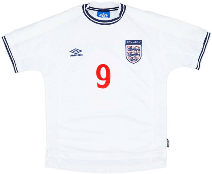 1999-01 England Home Shirt Shearer #9 - 5/10 - (M)