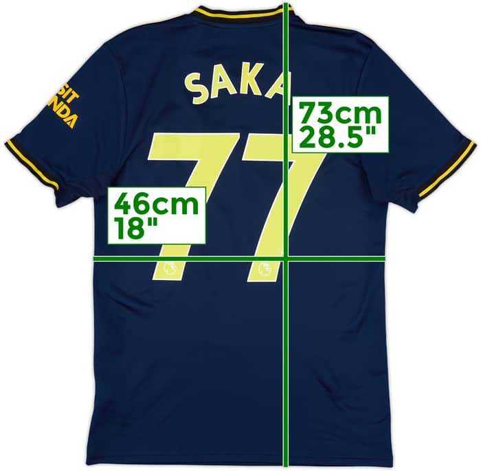 2019-20 Arsenal Third Shirt Saka #77 - 8/10 - (S)