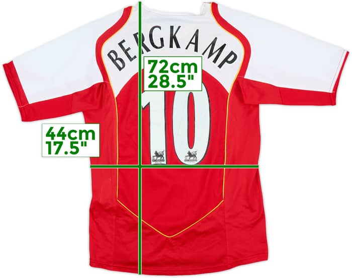2004-05 Arsenal Home Shirt Bergkamp #10 - 6/10 - (S)