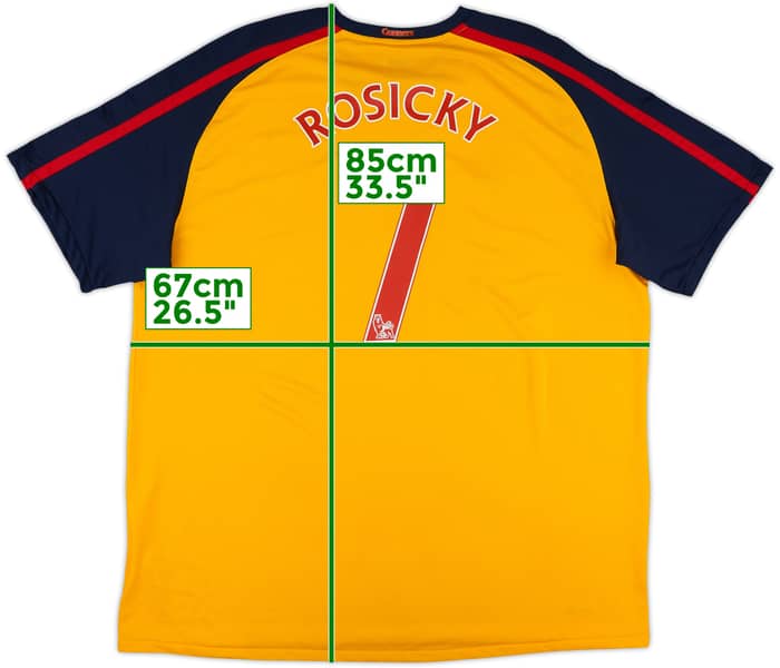 2008-09 Arsenal Away Shirt Rosicky #7 - 9/10 - (XXL)