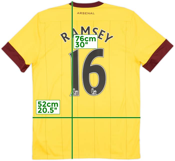 2010-13 Arsenal Away Shirt Ramsey #16 - 9/10 - (M)