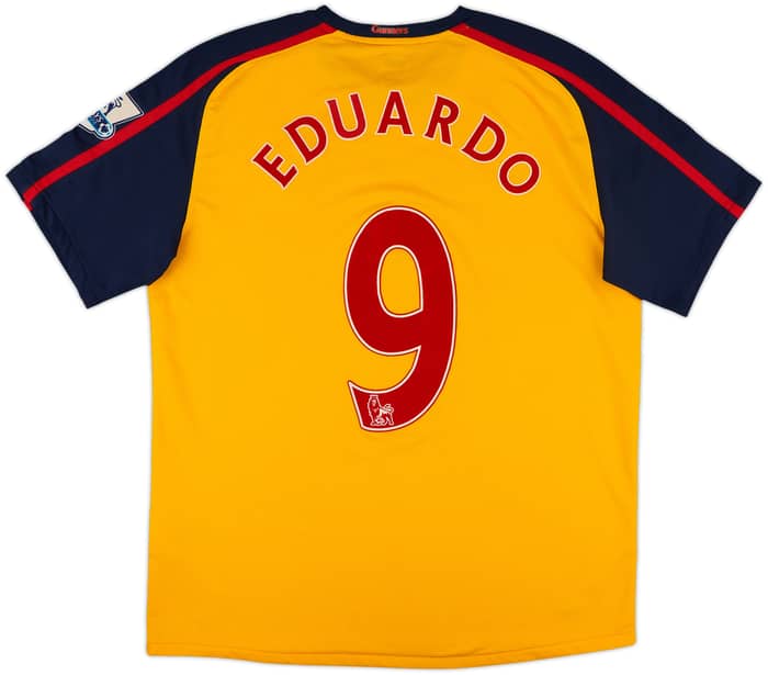 2008-09 Arsenal Away Shirt Eduardo #9 - 8/10 - (L)