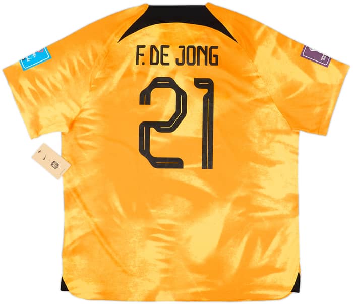 2022-23 Netherlands Home Shirt F.De Jong #21 (XXL)